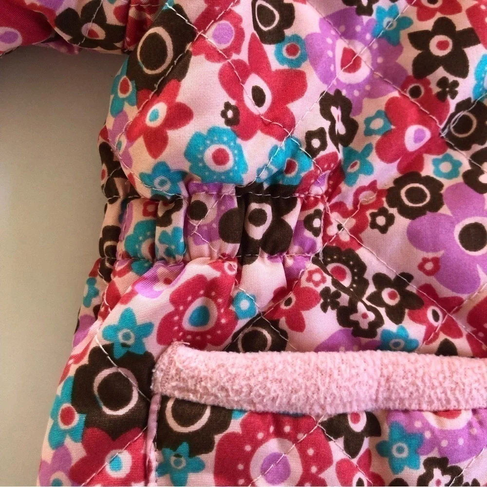 Oshkosh B’gosh Baby Girl Floral Ruffles Hooded Jacket Size 18M